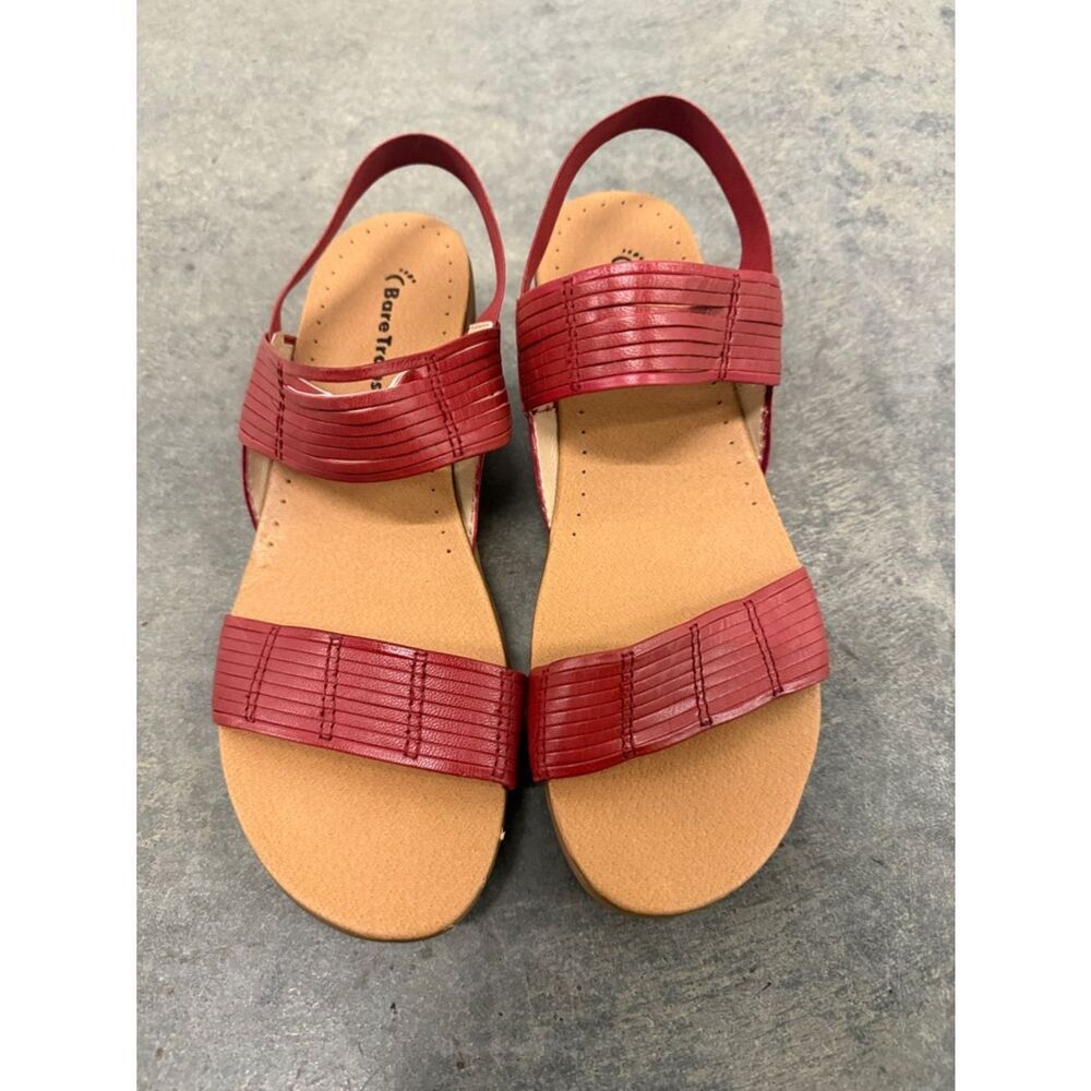 BareTraps Red Strappy Slingback Sandals